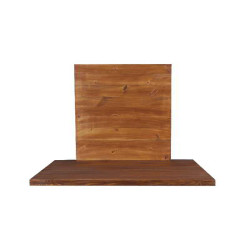 Καπάκι επιφάνειας τραπεζιού Pine 60x60/4cm Ξύλο Πεύκου Καρυδί