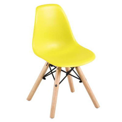 ART Wood Καρέκλα PP Κίτρινο 32x34x57cm Παιδική (Σετ 4 ΤΕΜ)
