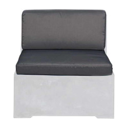 Set Μαξιλάρια καρέκλας Γκρι CONCRETE Ύφ.Water Repellent/2τεμ