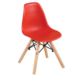 ART Wood Καρέκλα PP Κόκκινο 32x34x57cm Παιδική (Σετ 4 ΤΕΜ)