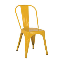 καρέκλα RELIX Steel Κίτρινο 44x49x84cm