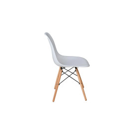 Καρέκλα Art Wood PP Λευκό Συσκ.4τμχ 46x53x81cm