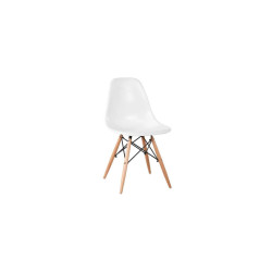 Καρέκλα Wood ART PP Λευκό 46x52x82cm (Σετ 4 ΤΕΜ)