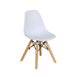 ART Wood Καρέκλα PP Λευκό 32x34x57cm Παιδική (Σετ 4 ΤΕΜ)