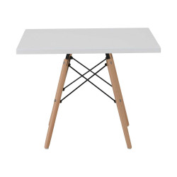 ART Wood Kid Τραπέζι 60x60/H50cm Λευκό