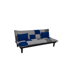 Καναπές Κρεβάτι FENDER Ύφ.Patchwork-Blue 168x76x70cm