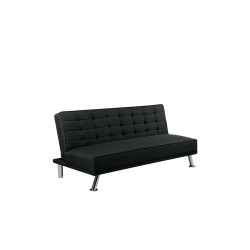 Καναπές Κρεβάτι EUROPA Ύφ.Μαύρο 176x82x80cm Bed:176x102x40cm