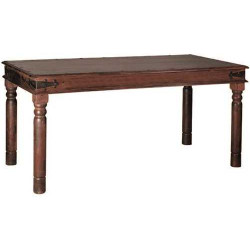 Τραπέζι Ostia 130x80x76cm Καρυδί